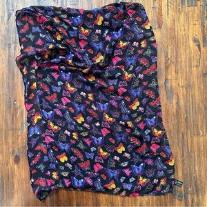 Butterfly Scarf Silk - Multi-colored - Casca 60”x 19”